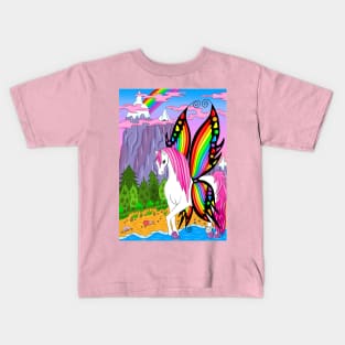 Butterfly pegasus Kids T-Shirt